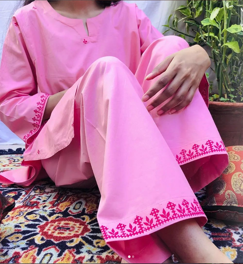 Blush-2 pc suit